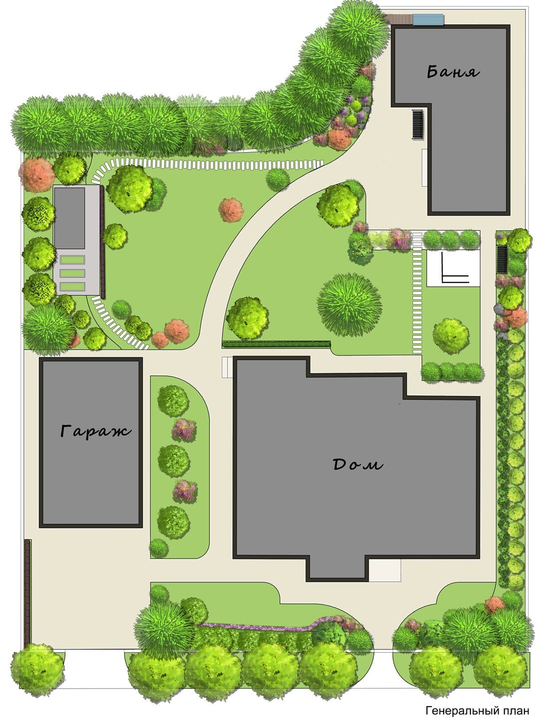 Как спланировать участок загородного дома