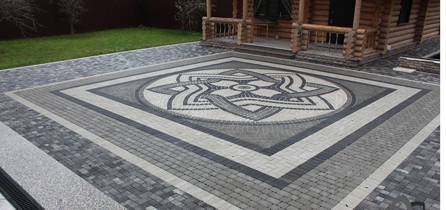 Тротуарная плитка на вашем участке. Фото.