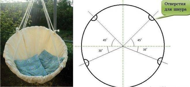 Как сделать подвесное кресло своими руками