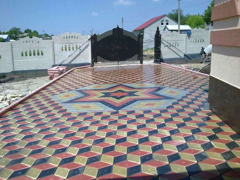 Тротуарная плитка на вашем участке. Фото.