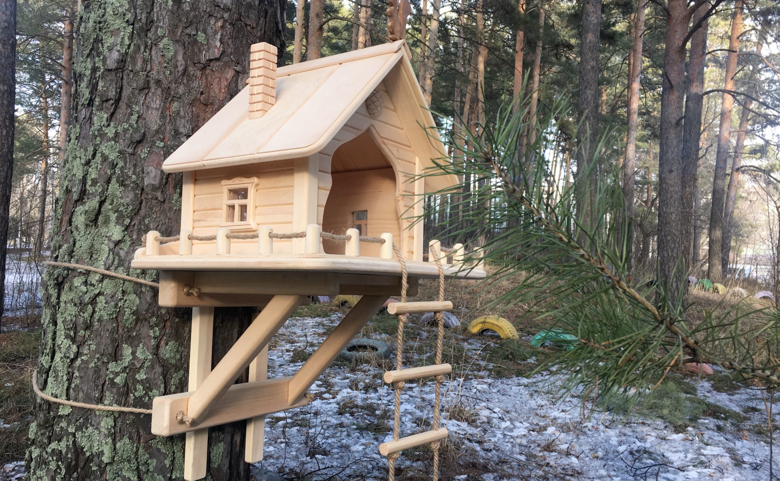 Домик для белки своими руками