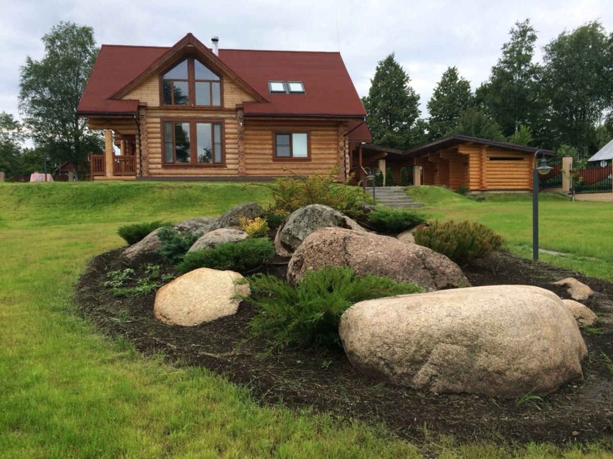 Ландшафтный дизайн деревенского дома