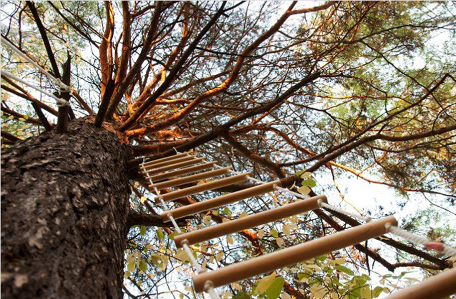 Верёвочная лестница своими руками