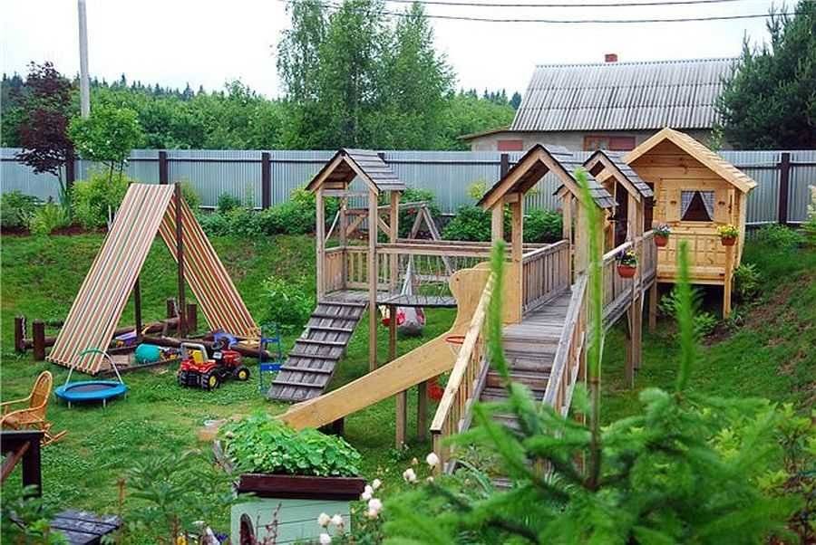 Детская игровая площадка на даче своими руками
