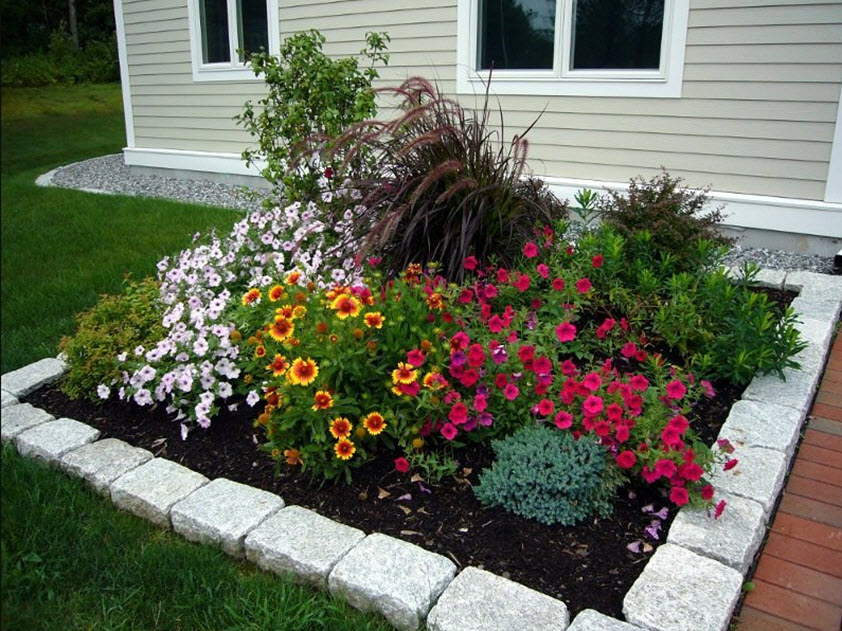 Схемы посадки цветников