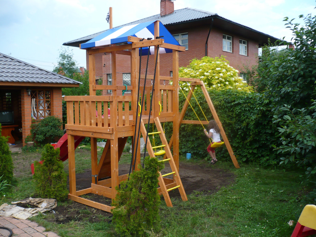 Детская игровая площадка на даче своими руками