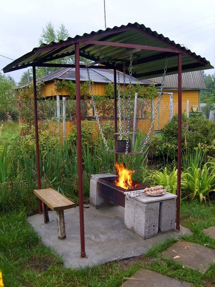 Мангал с крышей своими руками: атмосферное удовольствие в любую погоду